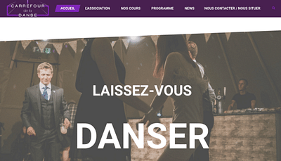 Association le carrefour de la danse - Création de site internet