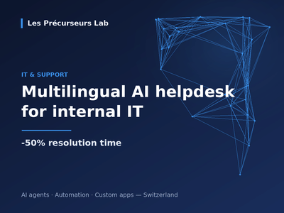 Multilingual AI helpdesk: resolution time halved - Développement de Logiciel