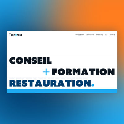 Identité de marque et site web pour Tecnorest - Création de site internet