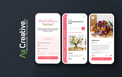 Fresh Flowers | Application Mobile - Application mobile
