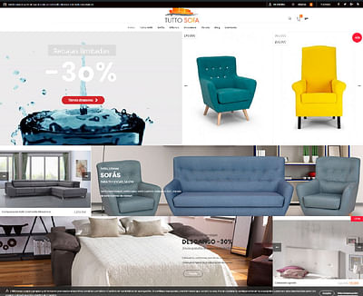 Tienda virtual sofás - Grafikdesign