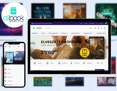 DiBook e-book webshop development - Ergonomie (UX/UI)