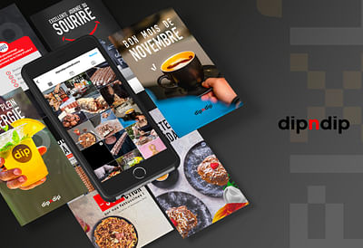 DipnDip - Graphisme & Community Management - Ontwerp