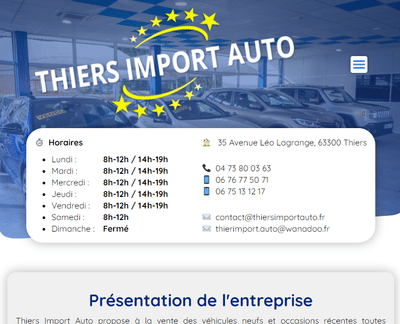 Thiers Import Auto - Garage automobile - SEO