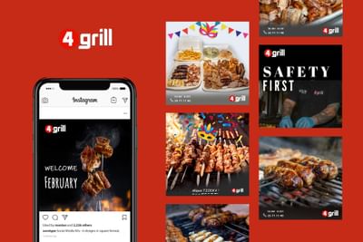 4GRILL (Social Media Management) - Social media