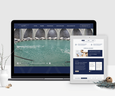 Landing page optimisée pour Vichy Thermalia - Website Creation