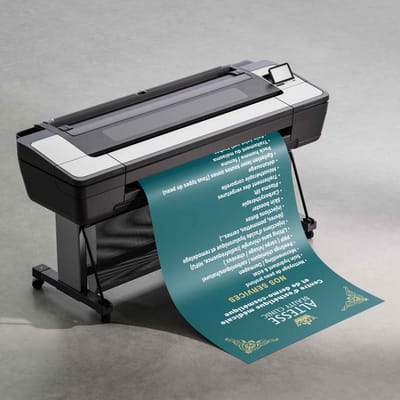 Conception et impression d'un panneau publicitaire - Design & graphisme