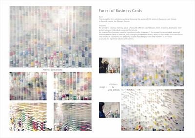 FOREST OF BUSINESS CARDS - Werbung