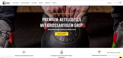 Webdesign - Moderner Look für Fitnessprodukte - E-Commerce