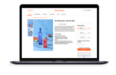 Cocktail Courier - E-commerce