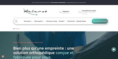 DELCROS - Orthopédie sur mesure, visibilité locale de 24 cabinets - SEO