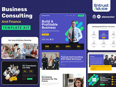 Entrust Advice - Business & Finance Template Kit - Website Creation
