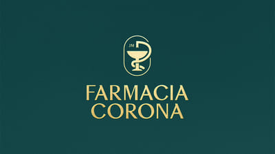 Diseño de identidad corporativa Farmacia Corona - Branding y posicionamiento de marca