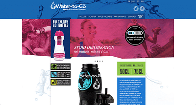 E-commerce solution for Water-To-Go Switzerland - Website Creation