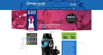 E-commerce solution for Water-To-Go Switzerland - Creación de Sitios Web