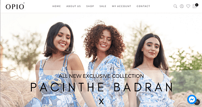 eCommerce Website for a Fashion Agency " Opio " - Création de site internet