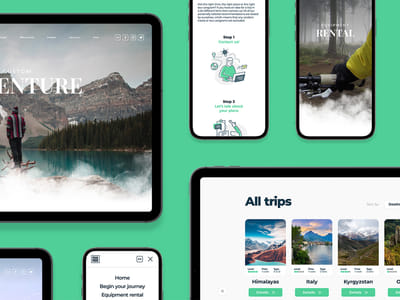 Peak Ride Website - Graphic Design