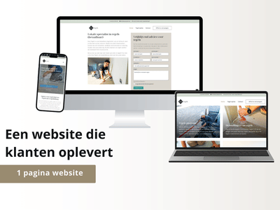 Onepager website voor leadgeneratie - Website Creatie