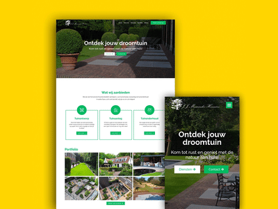 Nieuwe hoveniers website gebouwd voor conversie - Creación de Sitios Web