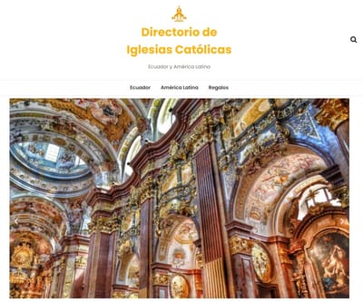 Iglesias Católicas - Turismo Religioso - Website Creation