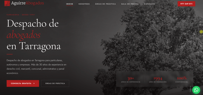 Diseño Web Aguirre Abogados - Creación de Sitios Web