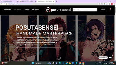 Posutasensei is a Ecommerce Website. - E-commerce