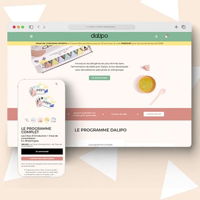 Dalipo - Site e-commerce - Webseitengestaltung