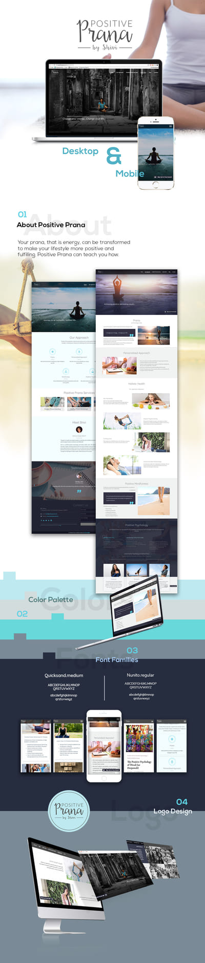 Positive Prana: UI/UX, Development & Branding - SEO