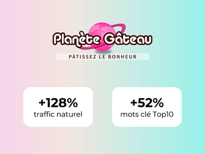 Collaboration Planète gateau x Capsule B - Référencement naturel
