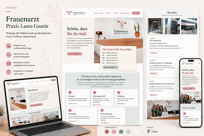 Website für eine gynäkologische Praxis in Rheine - Ergonomie (UX/UI)