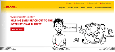 Micro website for DHL - Digital Strategy