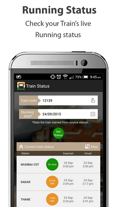 Indian Railways Inquiry - Application mobile