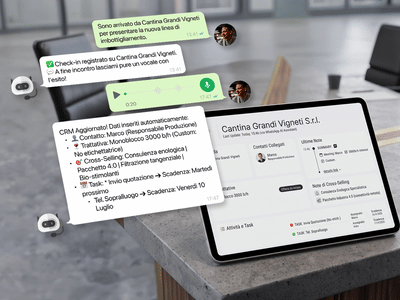 Il CRM si aggiorna da solo, basta un messaggio WhatsApp - Enopiave - Artificial Intelligence