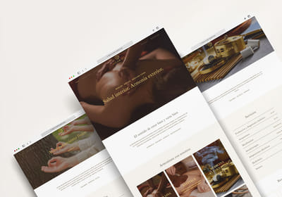 Diseño web para spa y masajes - Creación de Sitios Web