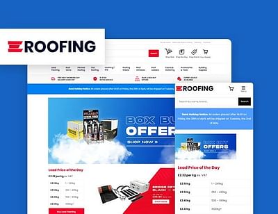 Customized features for ERoofing - E-commerce