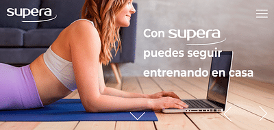 Supera (centros deportivos) - Estrategia digital