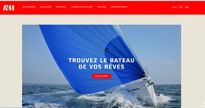 Grand Large Yachting - RM Yachts - Création de site internet