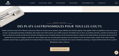 Medusa Traiteur - Création de site internet