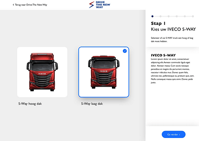 Een custom-made IVECO truck configurator tool! - Website Creatie