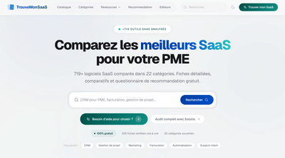 TrouveMonSaaS – SaaS Software Comparison Platform - Marketing