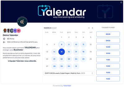Yalendar - Application web