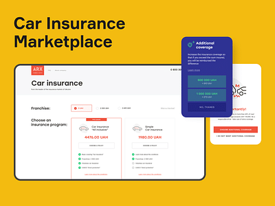 UX improvement for a car insurance company - Webseitengestaltung