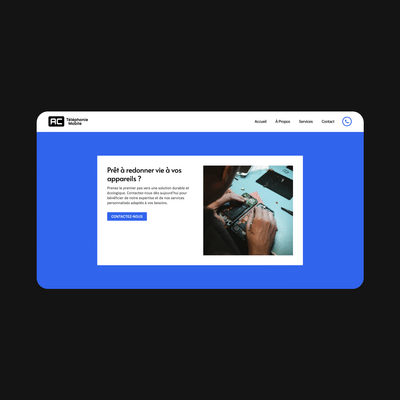 AC Téléphonie - Création de site internet