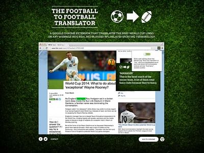 The Football To Football Translator - Advertising