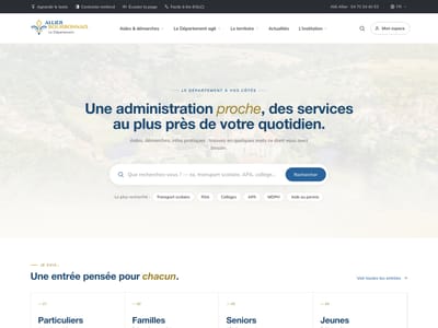 Refonte du site institutionnel d'un département français - Stratégie digitale
