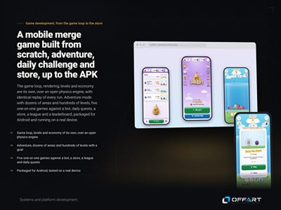 Complete mobile merge game, adventure, one-on-one, store, Android APK - Mobile App
