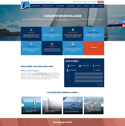 La voilerie Granvillaise prend le large - Publicité en ligne
