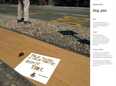 ambient stunt “Dog poo” - Advertising
