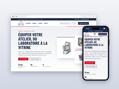 Catalogue d'équipement agroalimentaire pour Équip'Alpha - Application mobile
