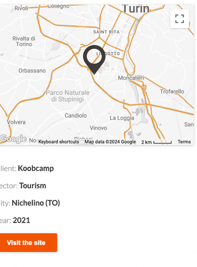 CampingItalia Website Redesign - Creazione di siti web